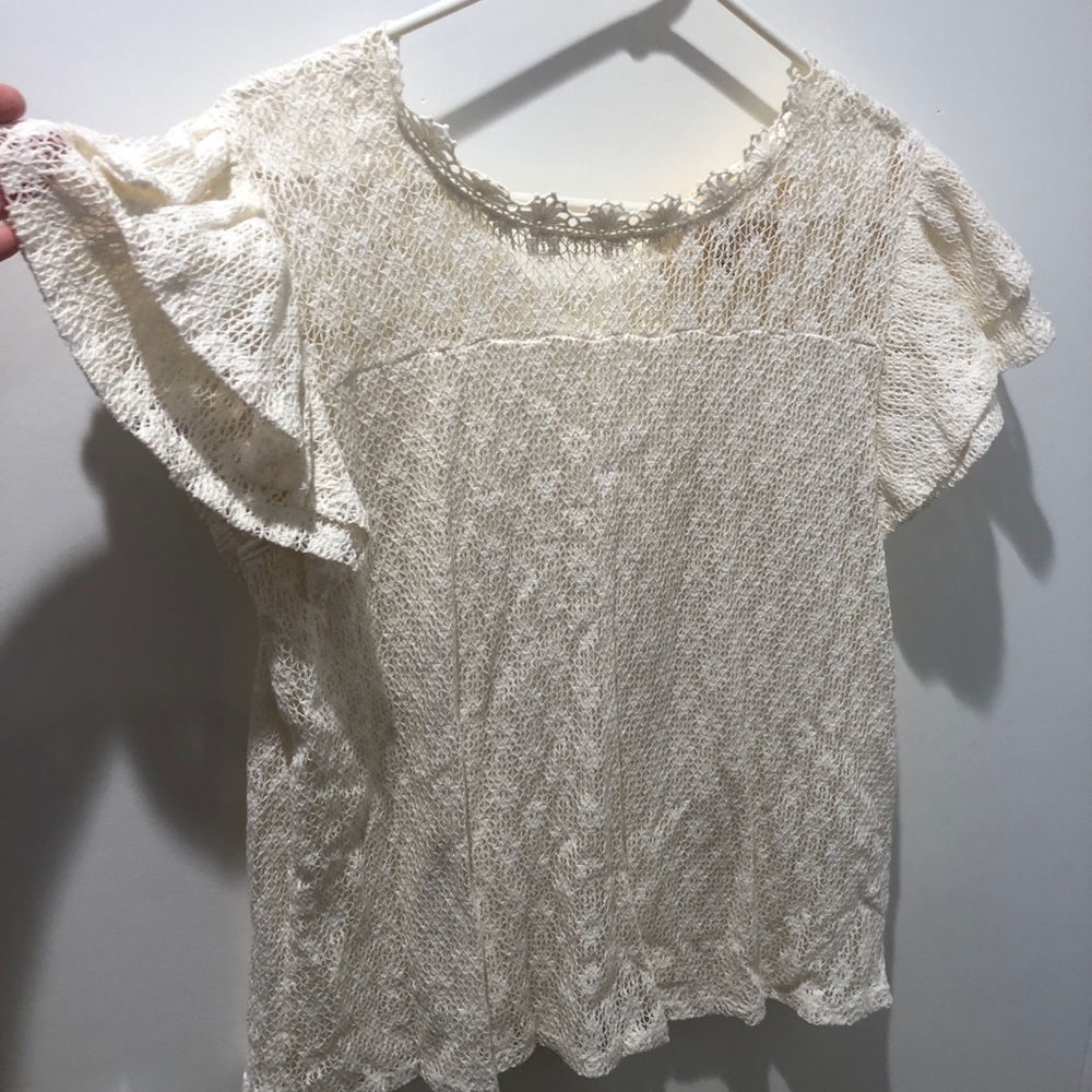 White lace blouse